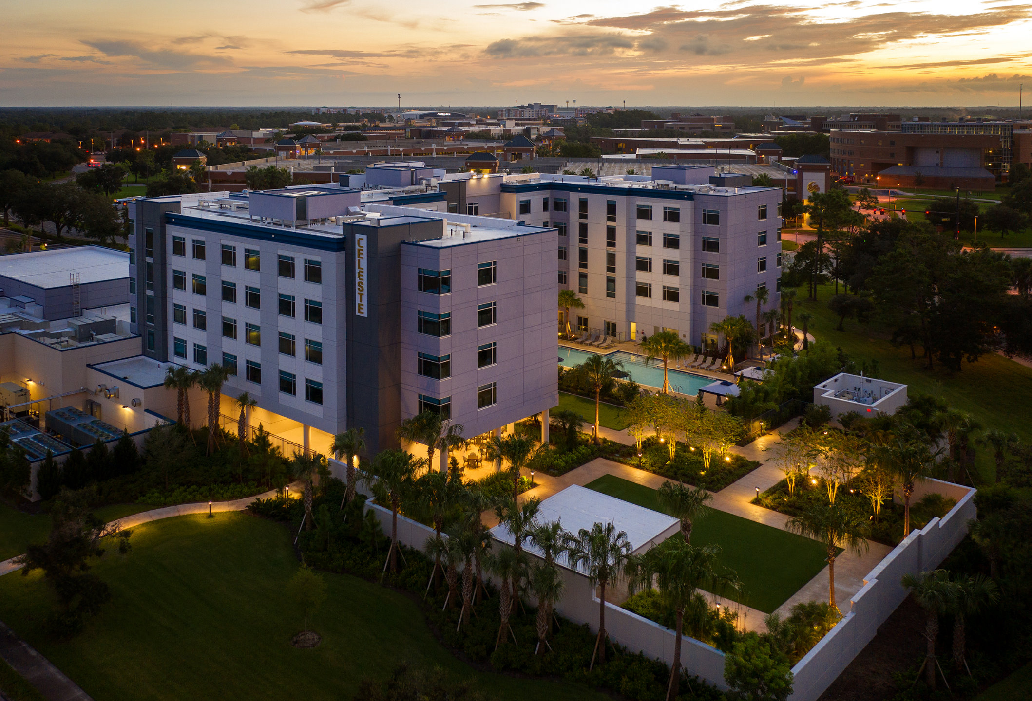 Hotel Exterior Aerial