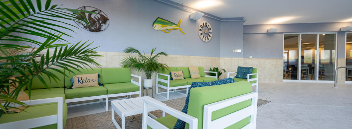 Indoor Pool Deck Seating