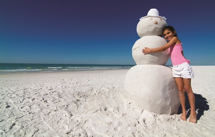 Siesta Key - Sandy Snowman!