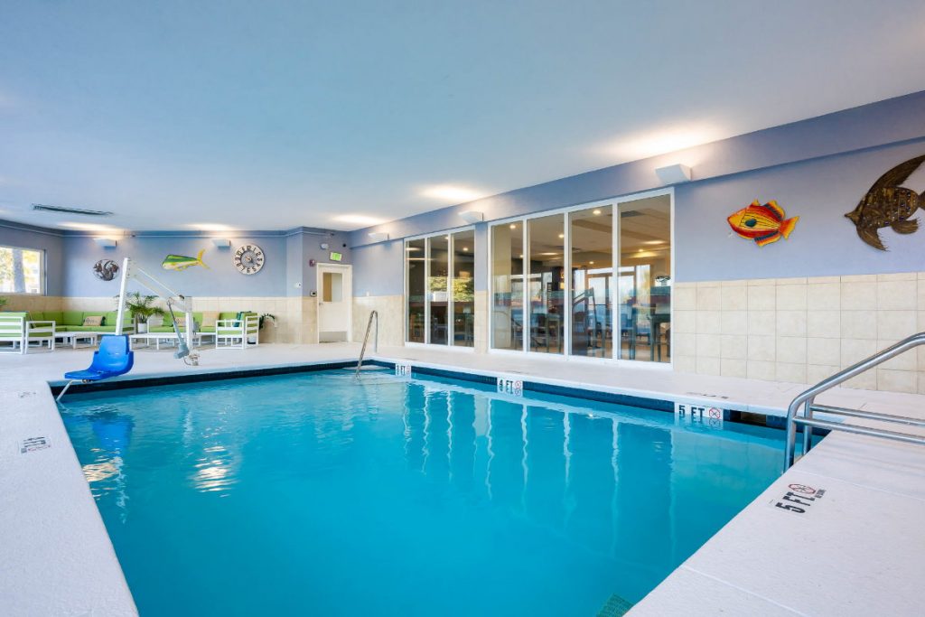 Interior Pool and Pool Deck